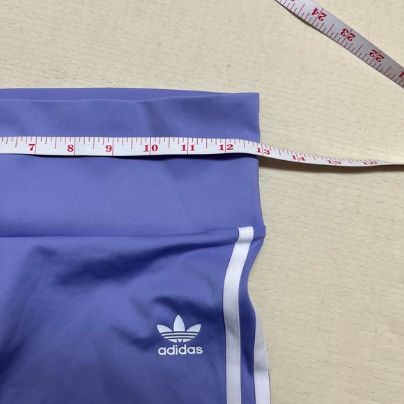 Adidas Originals S purple high waisted bike shorts - Picture 5 of 11